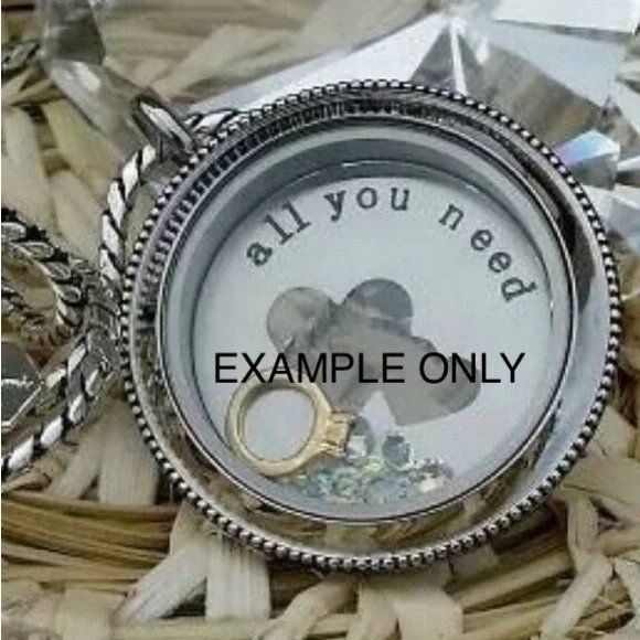 Origami Owl “all you need” heart cut out plate - Picture 2 of 2